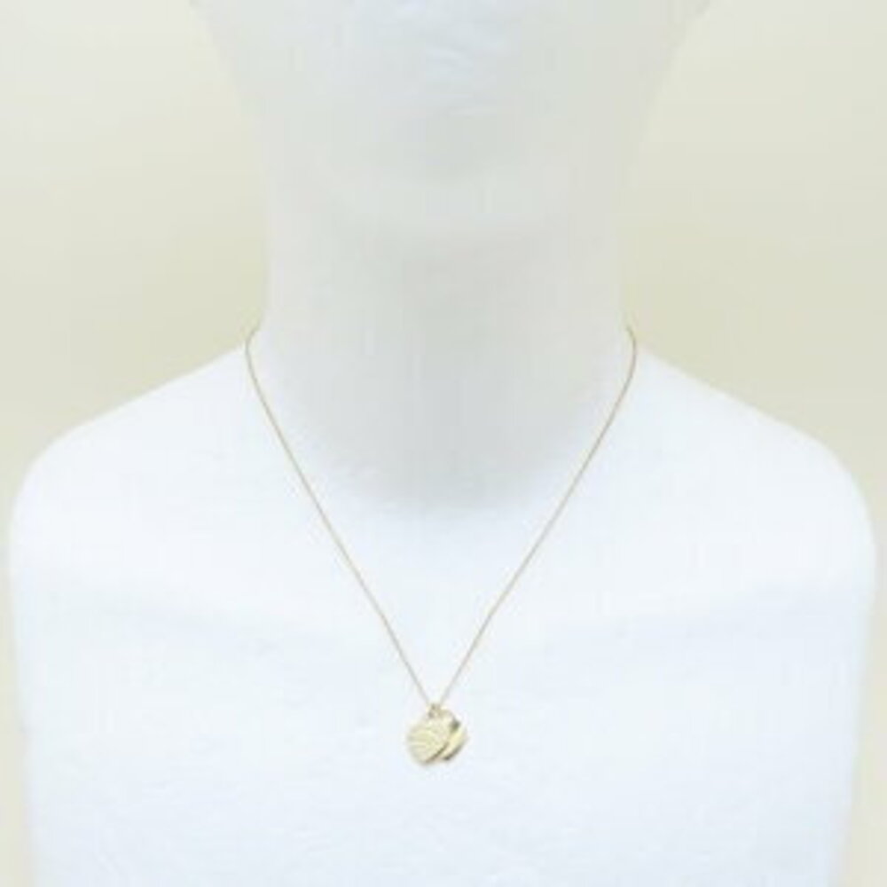 TIFFANY Return to Tiffany Double Heart Necklace Yellow Gold